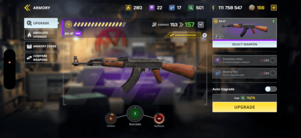 Lv 14 iron ak